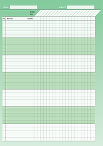 Teacher Planner A4 Green Marking